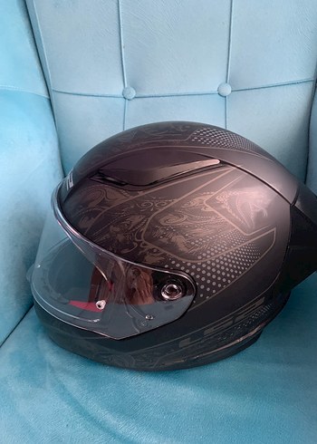 LS2 Siyah Biker Kask Kılıfı Fermuarlı - Görsel 5