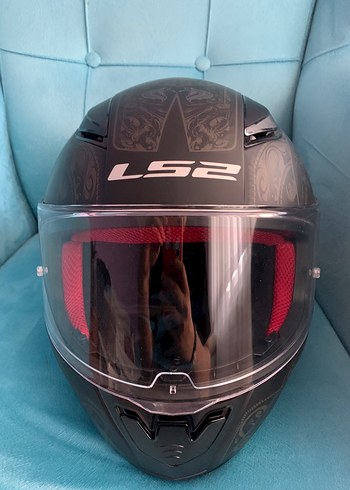LS2 Siyah Biker Kask Kılıfı Fermuarlı - Görsel 3