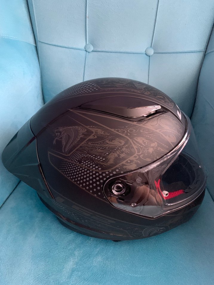 LS2 Siyah Biker Kask Kılıfı Fermuarlı - Görsel 4