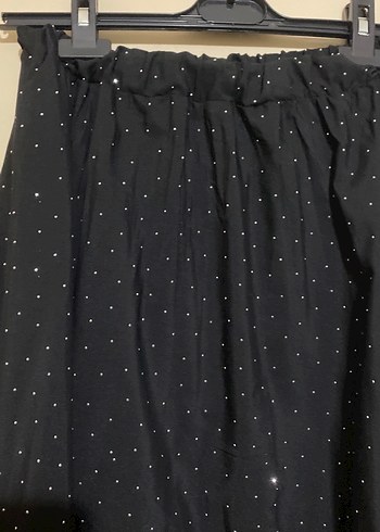 Siyah Pilili Uzun Kadın Etek - Görsel 2