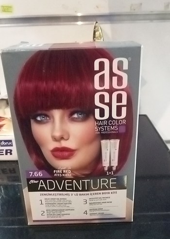 Asse Adventure 7.66 Ateş Kızı Saç Boyası - Görsel 2
