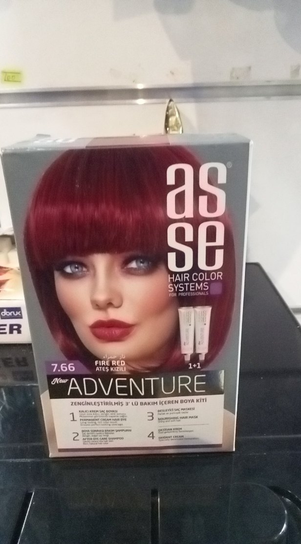 Asse Adventure 7.66 Ateş Kızı Saç Boyası - Görsel 2