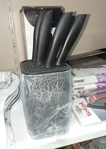 Diğer Tekbir Siyah Mermer Meyve ve Sebze Bıçak Seti