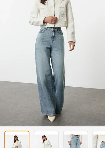 Kadın Regular Fit Midi Denim Pantolon