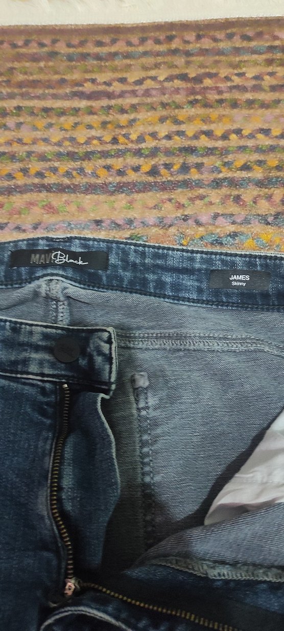 Erkek Mavi Denim Normal Paça Kot Pantolon - Görsel 3