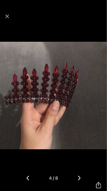  Beden Bordo kına tacı