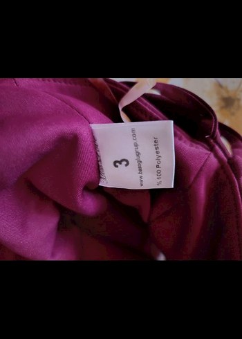 l Beden bordo Renk Bordo Uzun Abiye Elbise