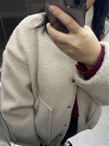m Beden ten rengi Renk Mango oversize bomber ceket