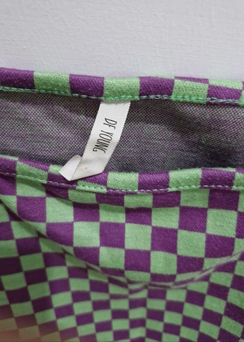 Defacto Kareli Crop Bluz - Görsel 4