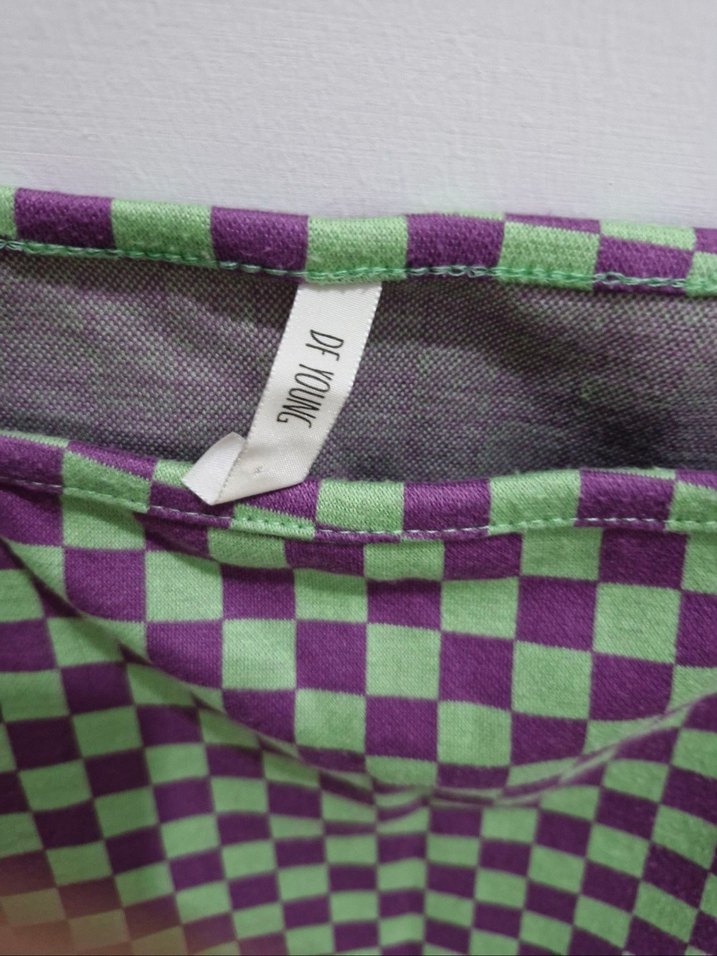 Defacto Kareli Crop Bluz - Görsel 4