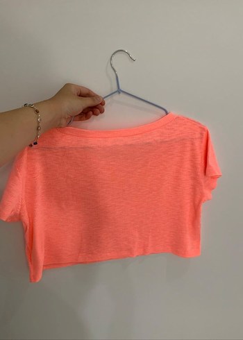 80's Pembe Crop Tshirt - Görsel 4