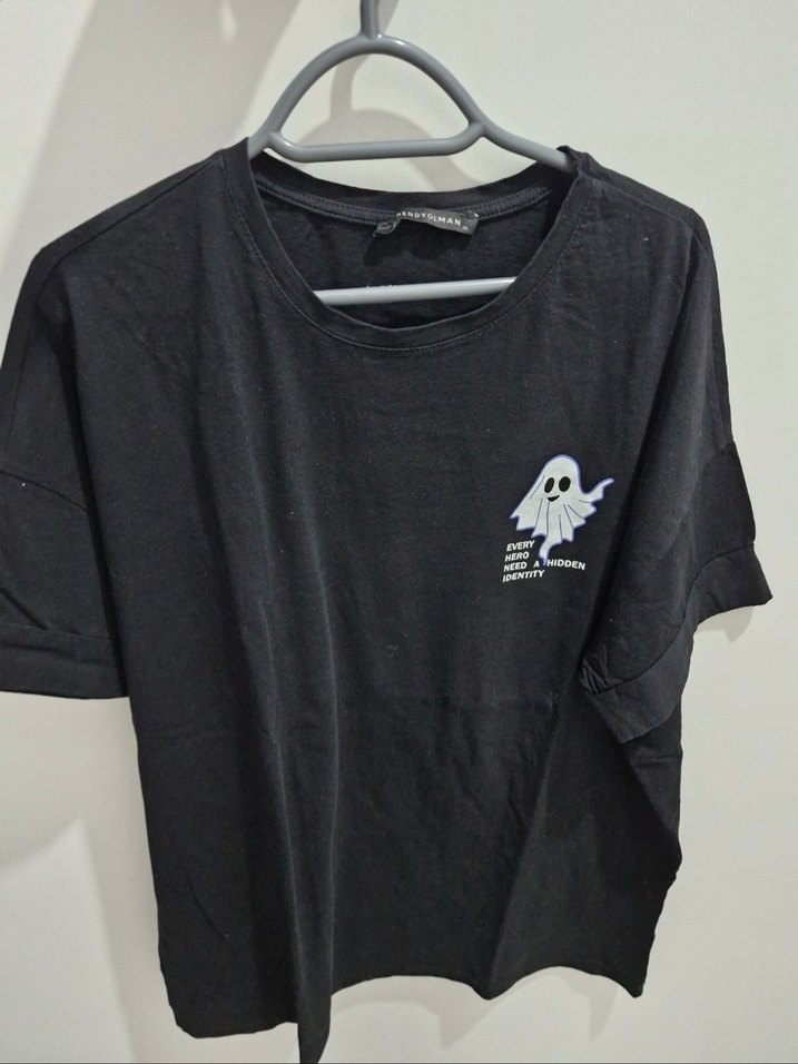 Trendyolman Unisex Siyah T-shirt - Görsel 3