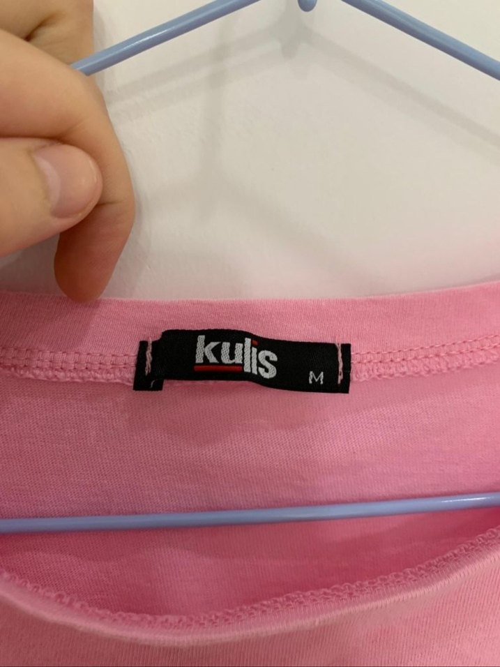 Pembe Angel Crop Tshirt - Görsel 5