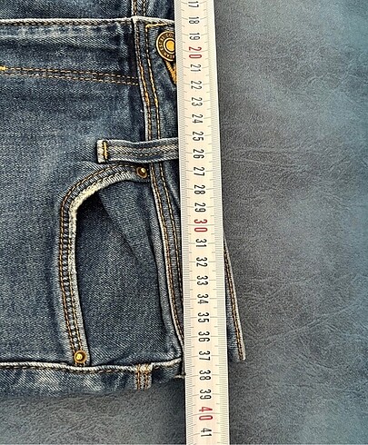 Dar paça kot pantolon - Görsel 5