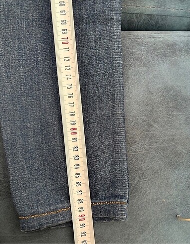 Dar paça kot pantolon - Görsel 7