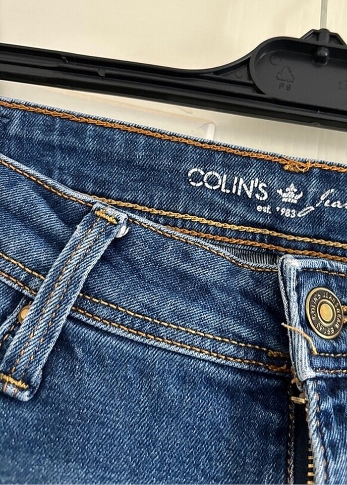 Dar paça kot pantolon - Görsel 2