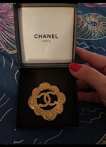  Beden Chanel Broş Vintage orjinal