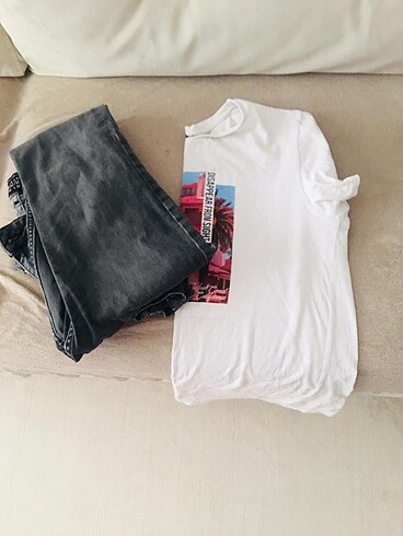 Erkek jean ve tshirt