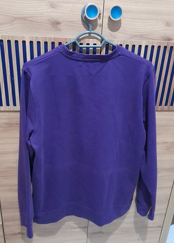 Mor Uzun Kollu Basic Sweatshirt - Görsel 2