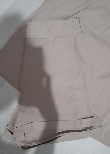 Bej Kumaş Şortlu Takım - Görsel 4