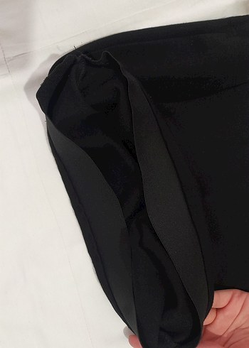 Drapeli Siyah Mini Etek - Görsel 7