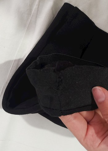 Drapeli Siyah Mini Etek - Görsel 8