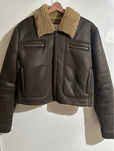 stradivarius biker mont kürklü