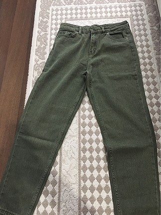 Haki yeşil mom jeans