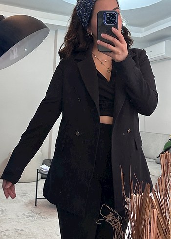 Siyah Kadın Blazer Ceket - Görsel 2