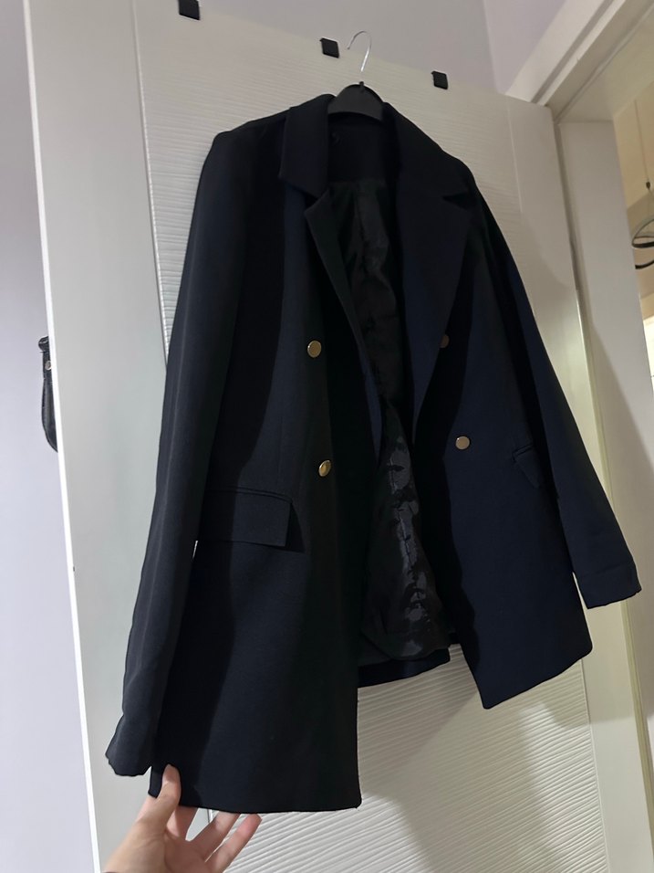 Siyah Kadın Blazer Ceket - Görsel 4