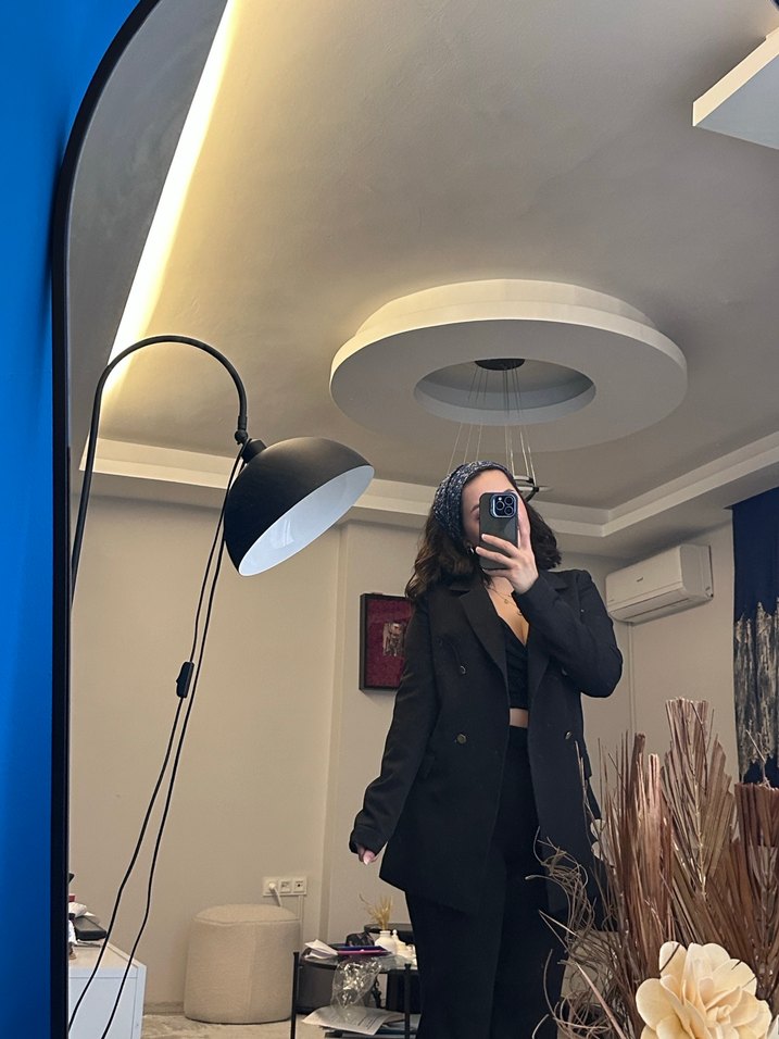 Siyah Kadın Blazer Ceket - Görsel 3