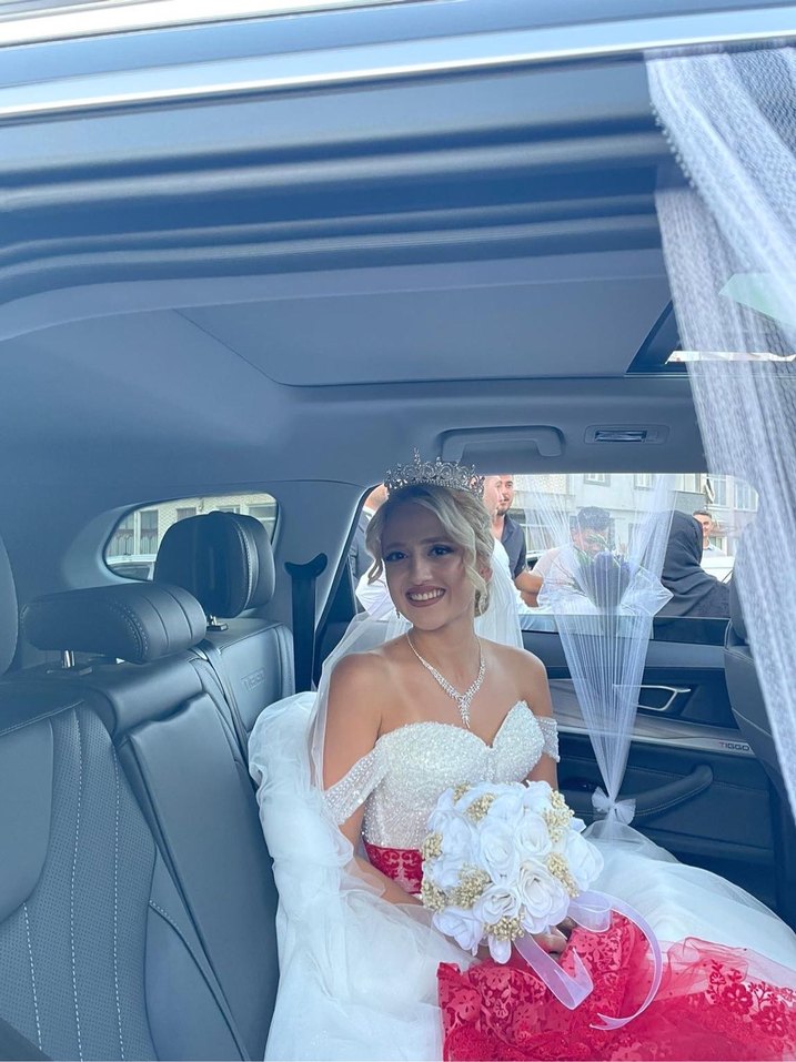 Straplez Helen Kesim Beyaz Gelinlik - Görsel 3