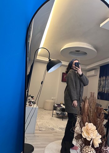 Kadın Kahverengi Kaban - Görsel 3