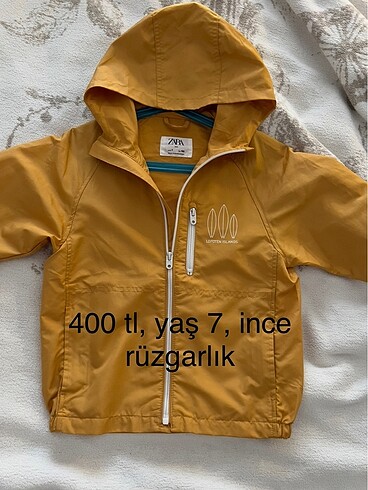Zara rüzgarlık, 7 yaş