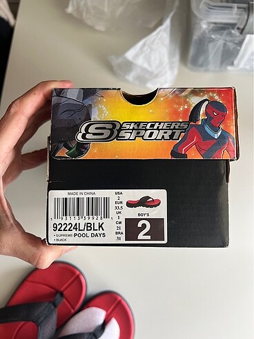 33 Beden Çocuk terliği, Skechers, 33.5 numara