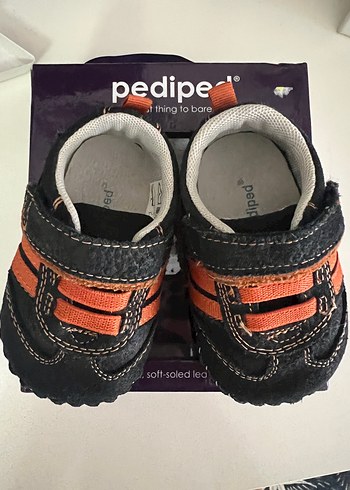Turuncu Siyah Deri İlk Adım Ayakkabısı 6-12 aylık - Görsel 2