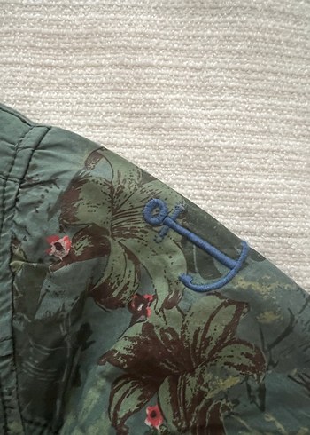 Erkek Çocuk Haki Kamuflaj Düğmeli Ceket - Görsel 2