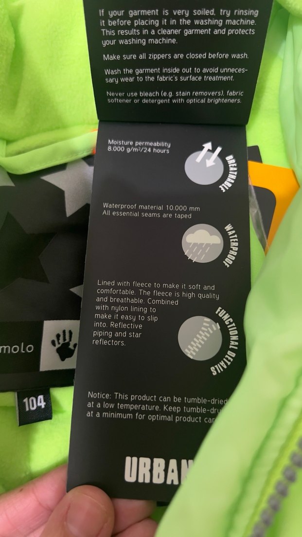 Neon Renkli Yeşil çocuk Tulumu (normal hayat/kayak), 101-107 cm - Görsel 3