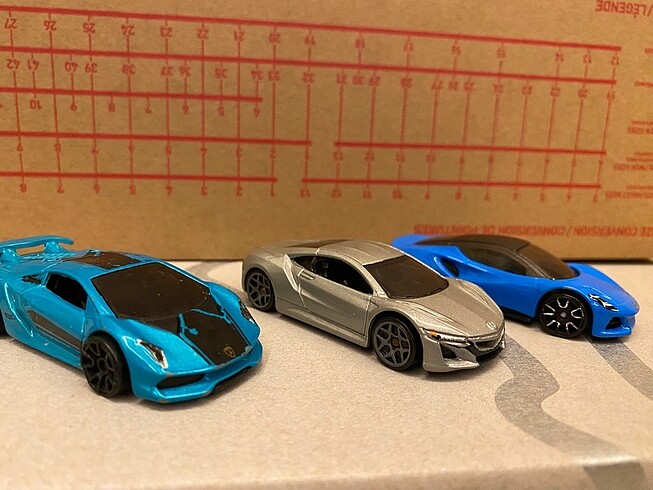 Hotwheels Araba 3 Lü Yarış Seti Lot