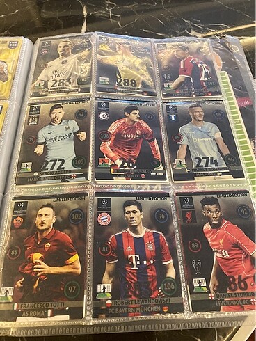 Panini Futbol Kart Tüm Seriler Karışık Limited Editionlar