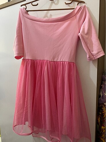 Zara Pembe tütülü mini elbise