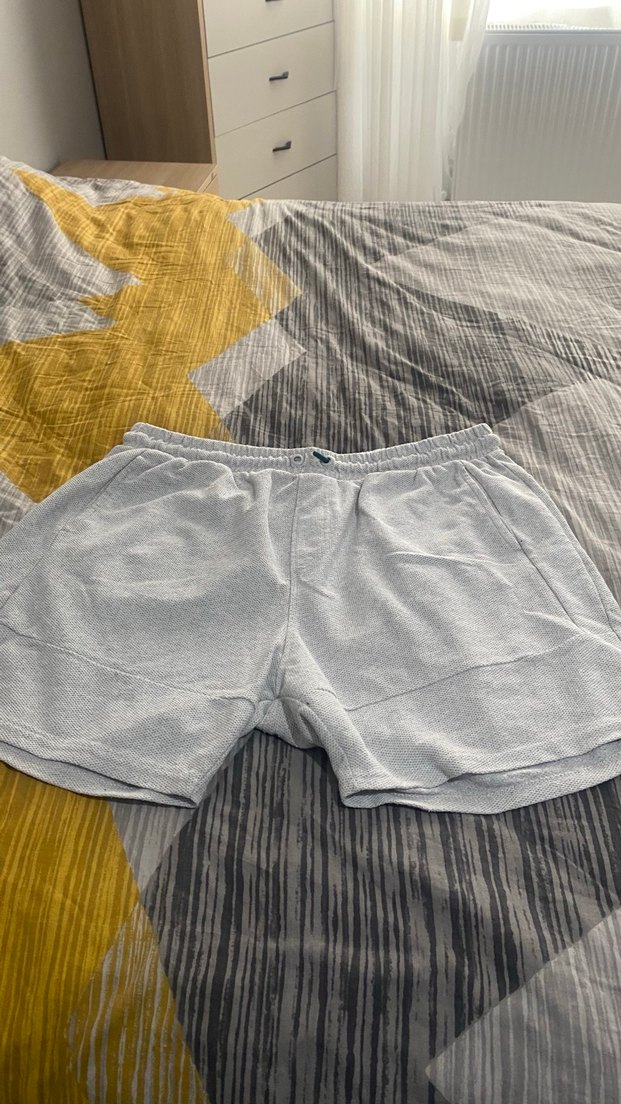 Gri Pamuklu Rahat Kesim Erkek Şort - Görsel 4