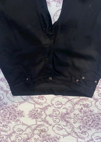 Erkek ve kadın Siyah Drapeli Kumaş Pantolon - Görsel 5