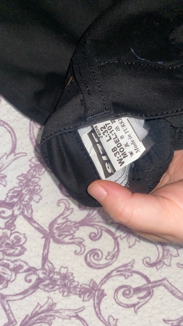 Erkek ve kadın Siyah Drapeli Kumaş Pantolon - Görsel 4