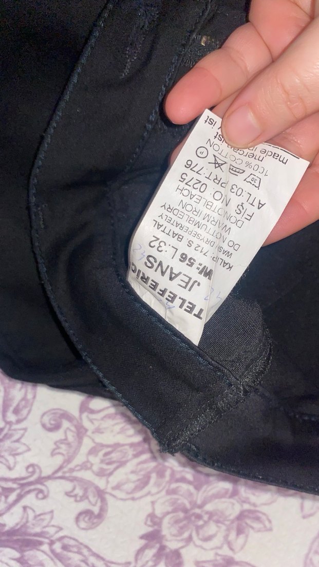 Siyah Dar Kesim Erkek Jeans - Görsel 3