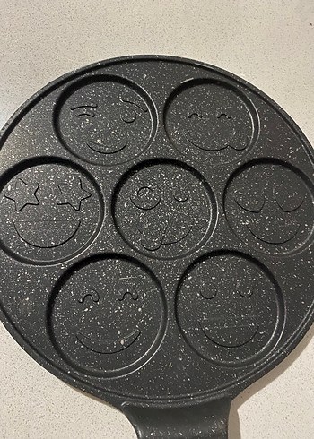 Kahverengi Emoji Desenli Tava - Görsel 3