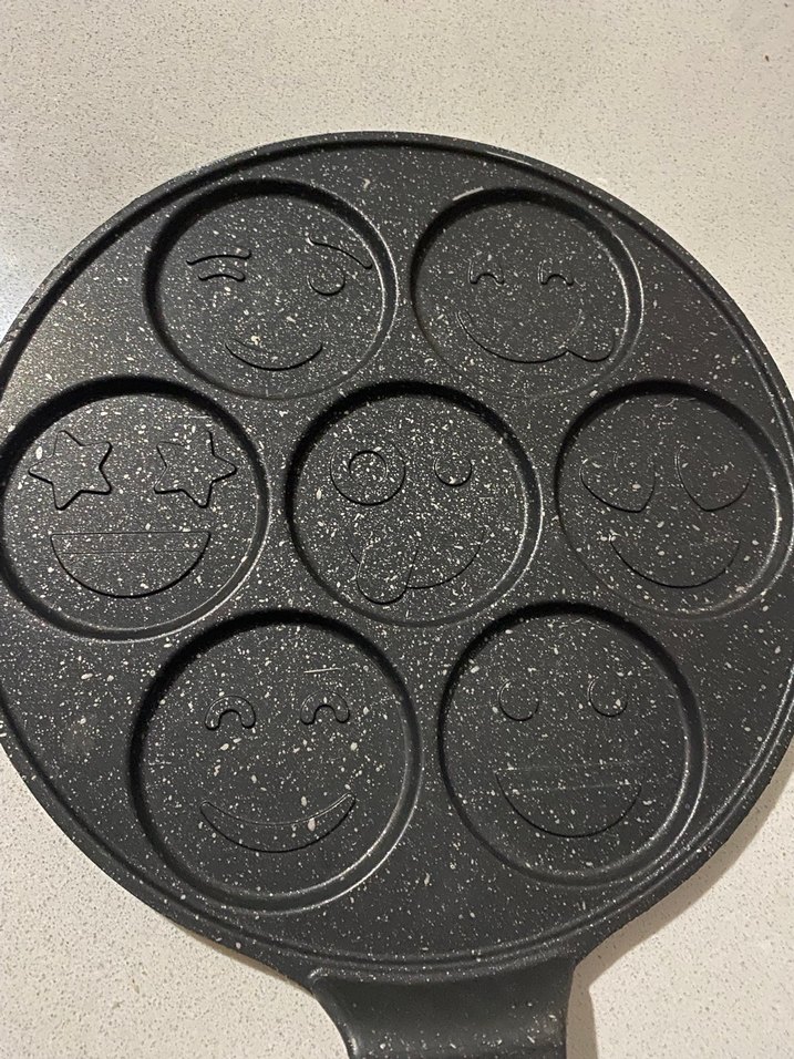 Kahverengi Emoji Desenli Tava - Görsel 3