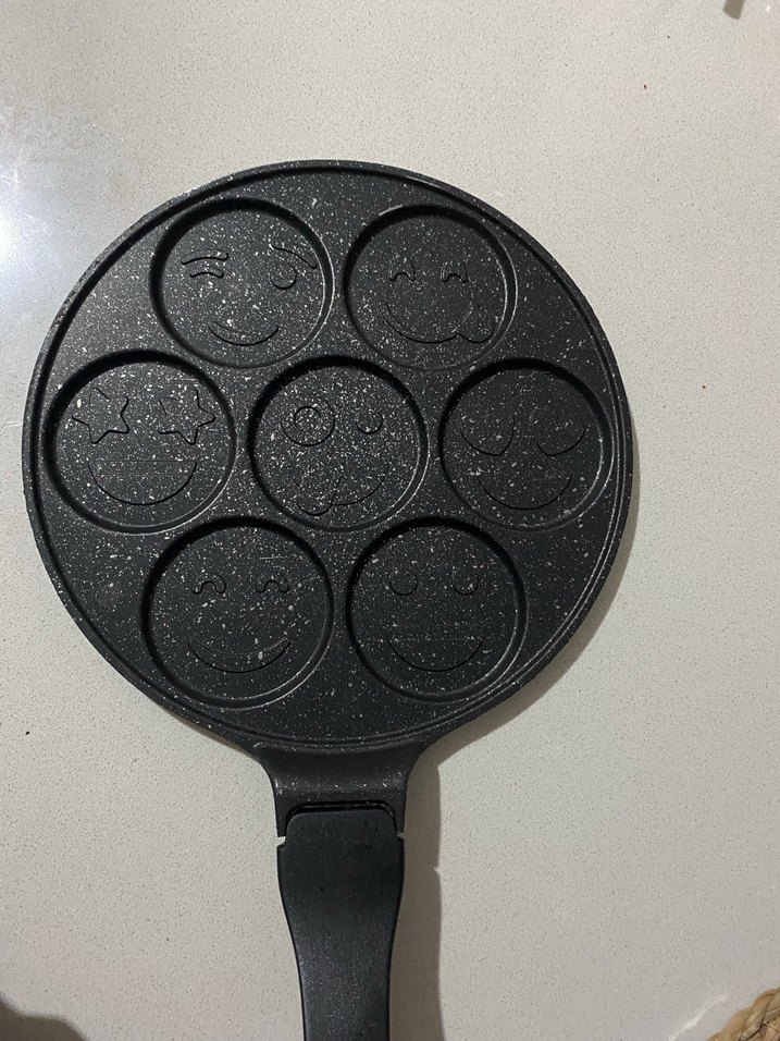 Kahverengi Emoji Desenli Tava - Görsel 2