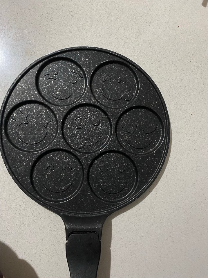 Kahverengi Emoji Desenli Tava - Görsel 4