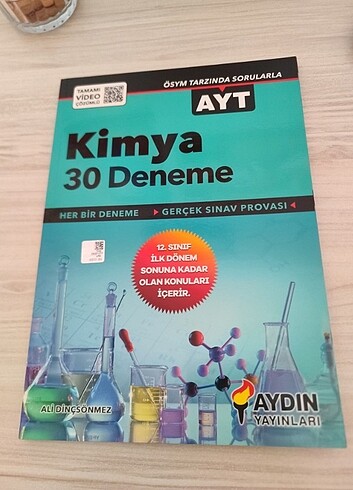 ayt kimya deneme aydın yayınları